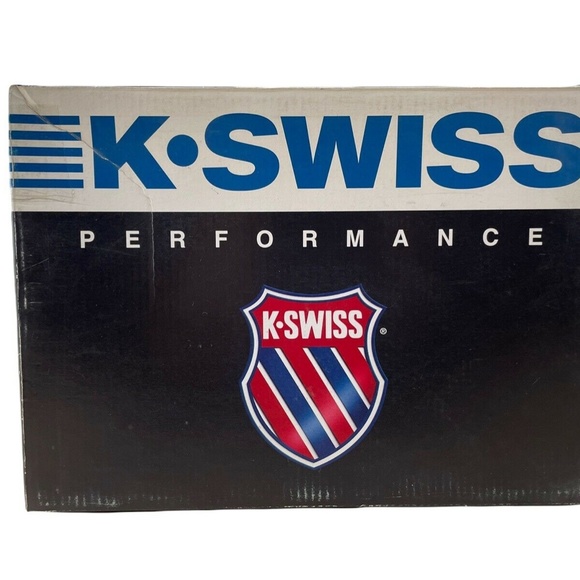 K*SWISS Men's 01289167ST124 WHT/NVY/SLVR Sneakers Size 7 Vintage 90s-Y2K - Picture 7 of 8